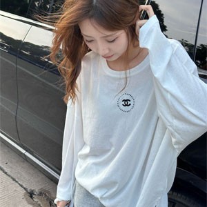 Chanel シャネル Tシャツ 長袖 トップス レディース ホワイト白
