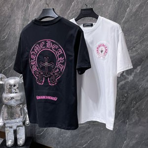 クロムハーツ T シャツ ホースシュー梵字クロス 手刺繍 ブラック 背面