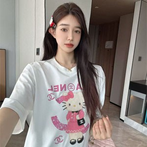 2026新品 CHANEL オーバー サイズ t シャツ レディース 夏服 韓国 おしゃれ