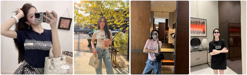 DIOR オブリーク Tシャツ 半袖 レディース