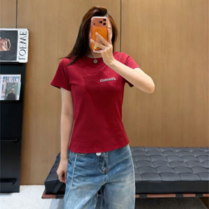 シャネル tシャツ レディース 半袖 コットン100％ 春夏新品 全3色 おしゃれ 