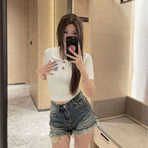 シャネル レディース サマーニット 半袖 ゆったり ブラック ホワイト ピンク