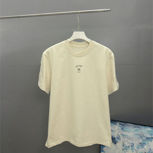 セリーヌ T シャツ ミニ刺繍トリオンフ 黒 オーバーサイズ