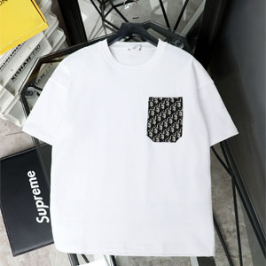 ディオール T シャツ オブリークポケット 黒 正面