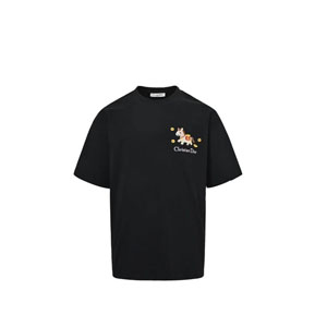 ディオール T シャツ ポニー刺繍 黒 着用イメージ