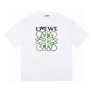 LOEWE T シャツ パンダバンブーアナグラム チャコール 正面