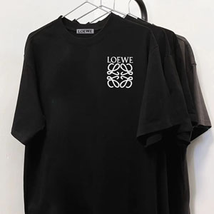 ミニマル クラシック ロエベ T シャツ アナグラムロゴ ホワイト 正面