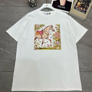 エルメス Tシャツ レディース コットン tシャツ 黒 ブランド 夏服
